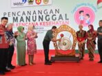 Irdam IV/di Ponorogo mewakili pandam IV/di Ponorogo buka pencanangan TNI manunggal bangga kencana kesehatan