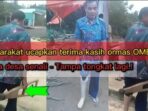 Kaki palsu gratis masyarakat mengucapkan terimakasih kepada ormas OMBB