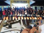 Polsek selebar dan time gabungan dari polda dan polres berhasil amankan belasan begal