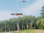 Desa Sidomakmur Lampu Jalan Diduga Tidak Sesuai RAB