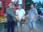 Pemdes Kertapati Salurkan Bantuan Ayam Kepada Warga Ketahanan Pangan 2024