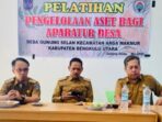 Pemdes Gunung Selan Melaksanakan Pelatihan Pengelolaan Aset Desa