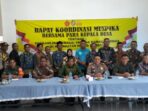 Rapat Koordinasi Keamanan Kapolsek Bersama Muspika Dan 16 Kades Sekecamatan Pagar Merbau Deli Serdang