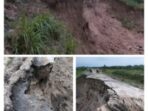 Tanggul Bantaran Sei Ular Longsor dan hampir jebol Warga Kecamatan Pagar Merbau Dan Lubuk Pakam Terancam Banjir