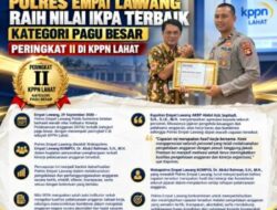POLRES EMPAT LAWANG RAIH NILAI IKPA TERBAIK KATEGORI PAGU BESAR, PERINGKAT II DI KPPN LAHAT