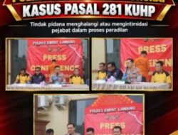 POLRES EMPAT LAWANG UNGKAP KASUS OBSTRUCTION OF JUSTICE INTIMIDASI MENGHALANGI PENYIDIKAN.