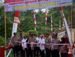 Wujudkan Akses Aman bagi Warga, Polres Seluma Resmikan Jembatan Merah Putih Presisi di Lubuk Sandi